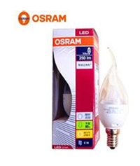 Osram/欧司朗星亮LED拉尾尖泡 3.3W/4.5W  E14