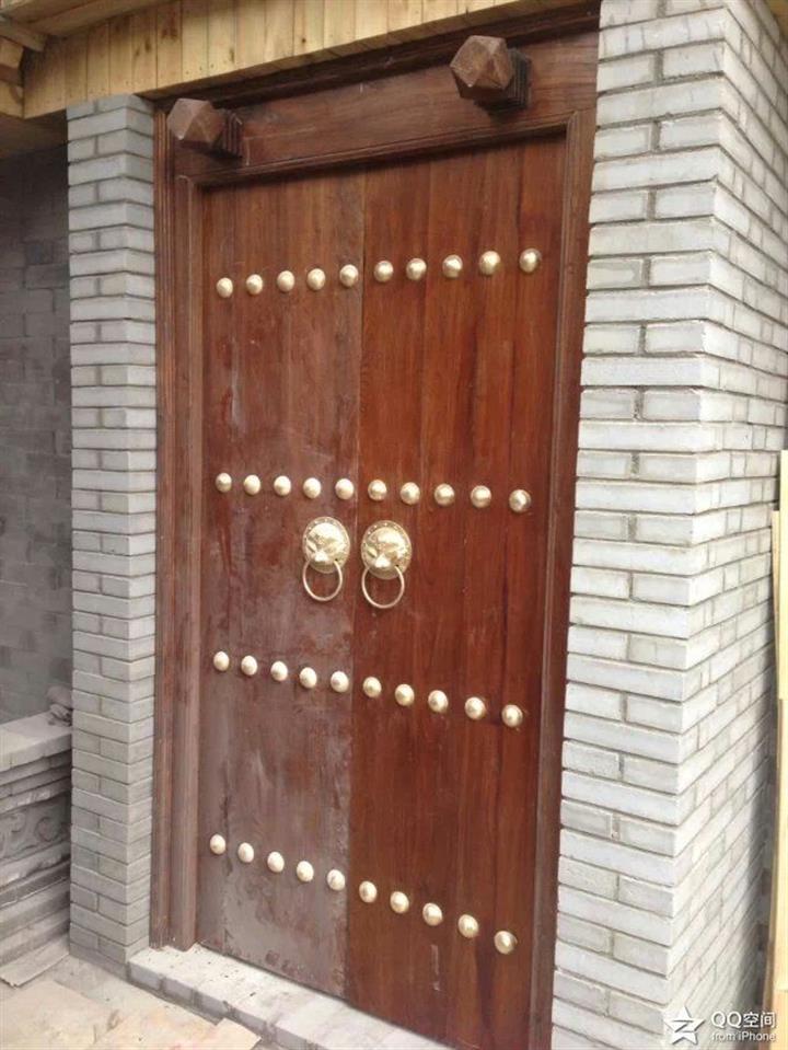 西安仿古大门 炮钉大门 铜钉大门