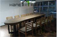 图书馆休闲区实木桌椅 书店实木桌椅组合搭配配