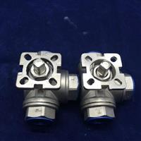 不锈钢三通高平台螺纹球阀