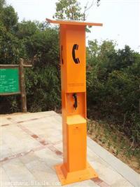 旅游景区立柱式无线应急电话机太阳能供电一键拨号