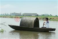 杭州木船厂供应景区公园复古仿古乌篷船
