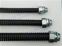 福莱通防鼠咬防水金属软管 黑色PVC包塑浪管加工