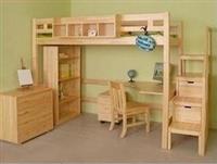 拉萨实木公寓床定做 实木高低床厂家