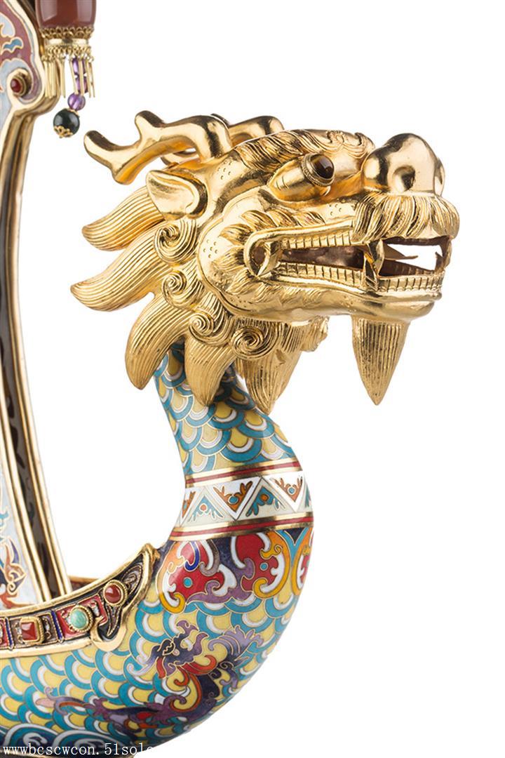 戴嘉林力作景泰蓝工艺一帆风顺