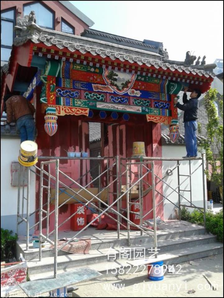 天津门楼天津古建筑门楼天津仿古门楼酒店门楼