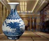 景德镇陶瓷工艺品哪家好，景德镇恩城陶瓷厂，陶瓷花瓶摆件
