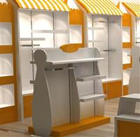 厦门货架厂定做童装陈列展示架烤漆柜台