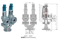 A37H-16C双联弹簧式安全阀