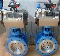 D671F46气动对夹式衬氟蝶阀 