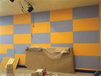 白色天蓝迪科纶聚酯纤维吸音板