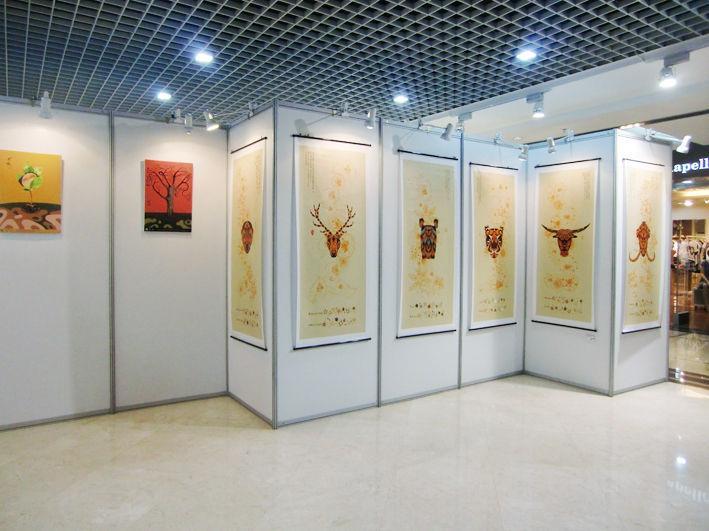 博物馆活动展板 画展作品专用架子 书画摄影展板