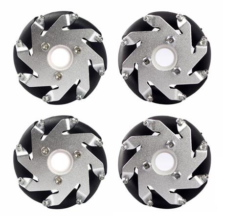 一组60毫米乐高lego兼容铝万向轮mecanumwheel4件14144