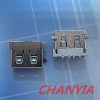 黄江USB母座短体厂家全贴SMD苹果菱形充电器专用直边带卡口MOTO-Z