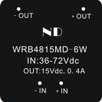 隔离稳压开关电源 WRB4815MD-6W智能建筑电源模块