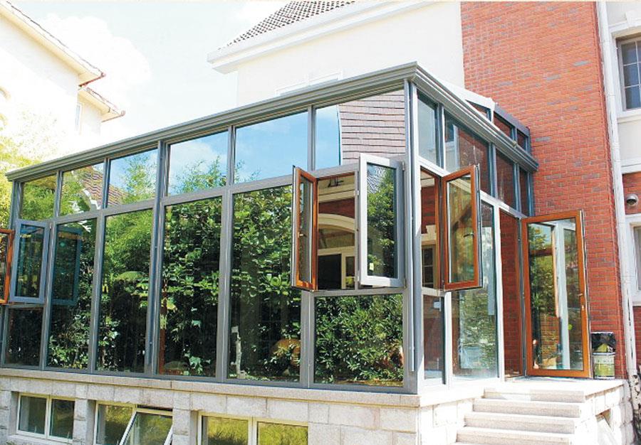 露台阳光房装修效果图大全博森特别墅阳光房门窗定做