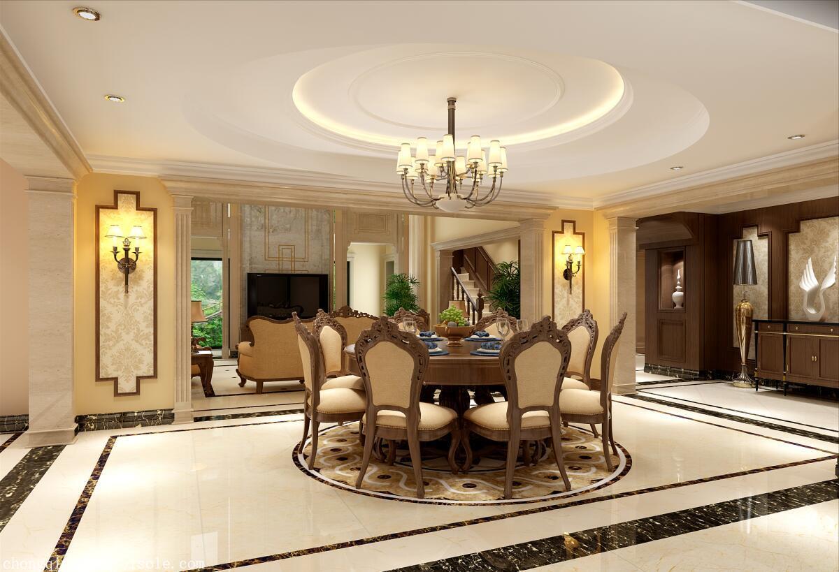 重庆 中安长岛联排别墅装修设计案例分析